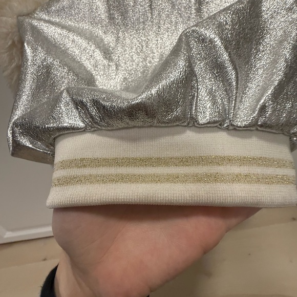 Hannah Banana Silver and Cream Kids Jacket - Picture 7 of 8